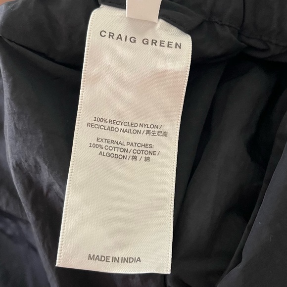 Craig Green Packable Black Exposed Zipper Pants Size XL - Picture 13 of 15